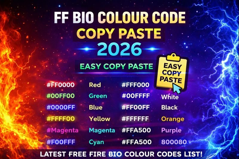 FF Bio Colour Code Copy Paste 2026 – 100% Working Free Fire Codes