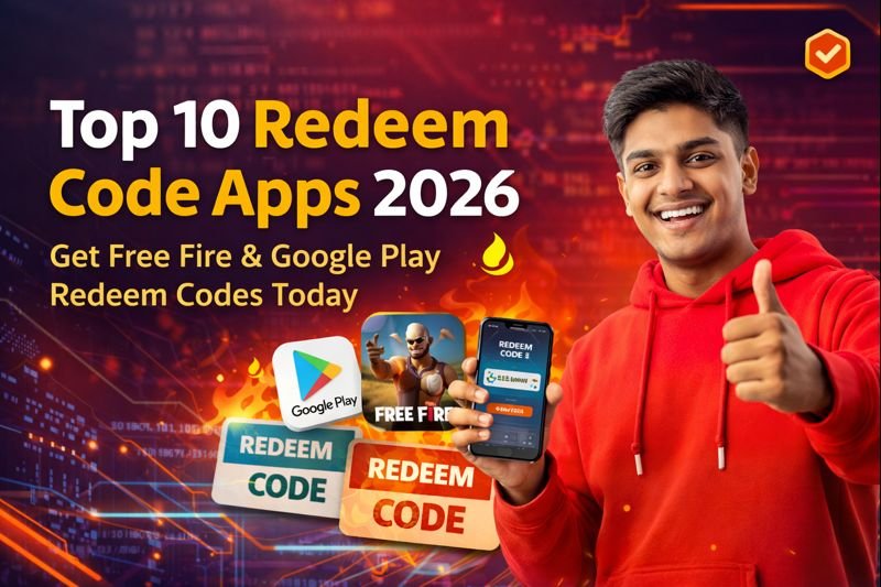 Top 10 Redeem Code Apps 2026 – Get Free Fire & Google Play Redeem Codes Today