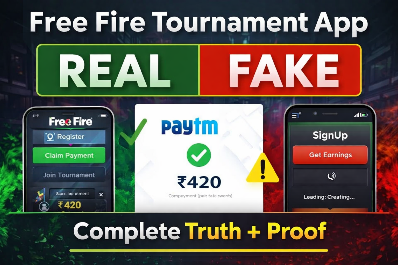 Free Fire Tournament App Real or Fake? Complete Truth + Proof