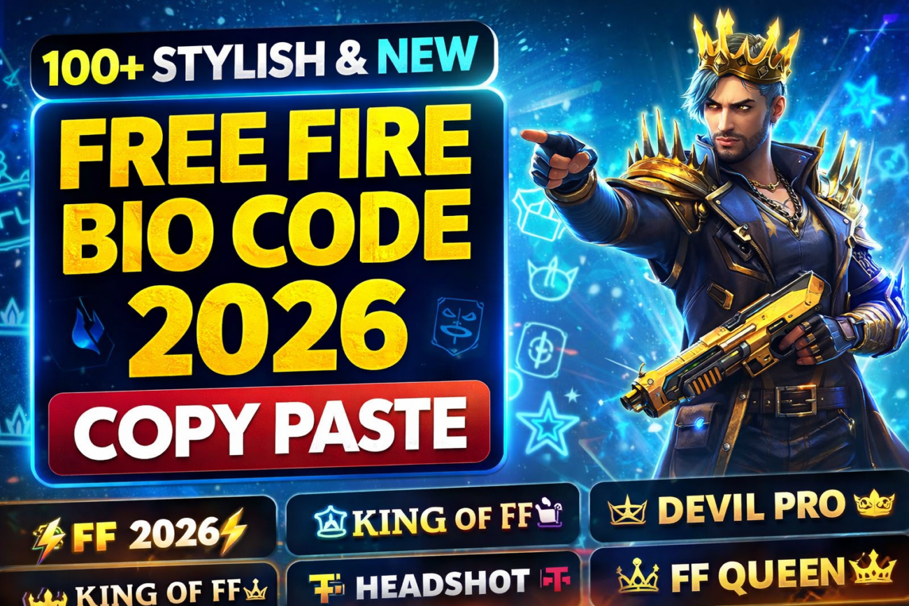 free fire bio code 2026