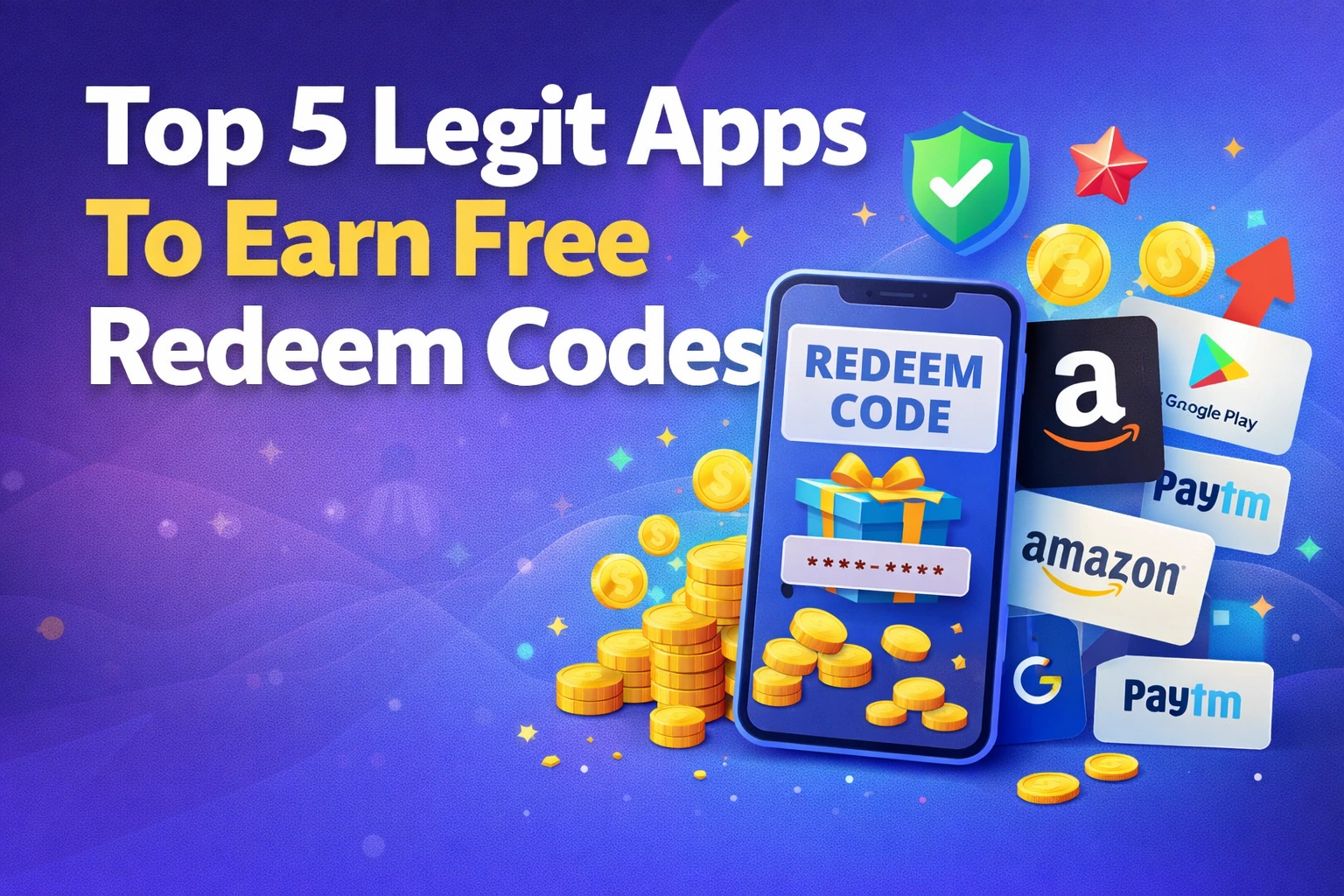 Top 5 Legit Apps To Earn Free Redeem Codes