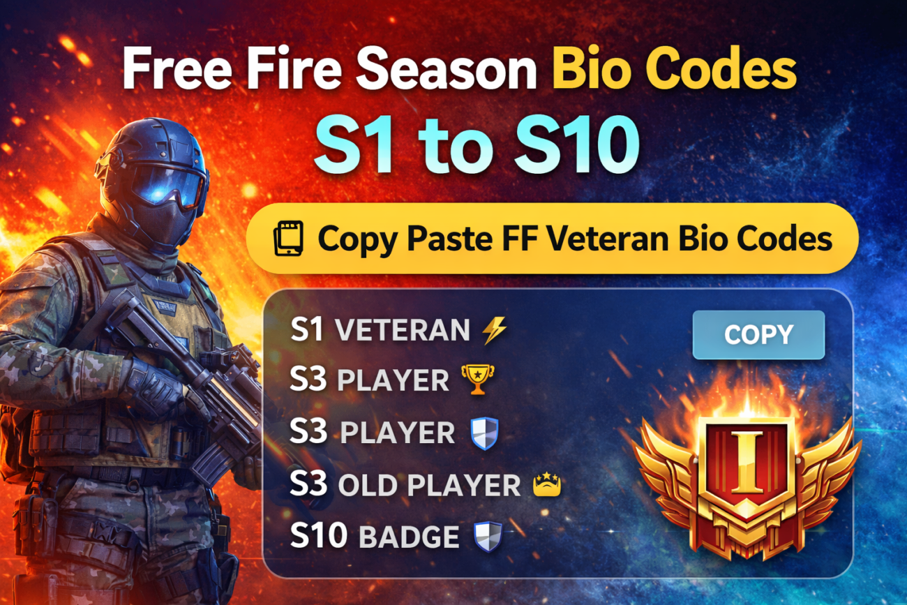 free fire season bio code