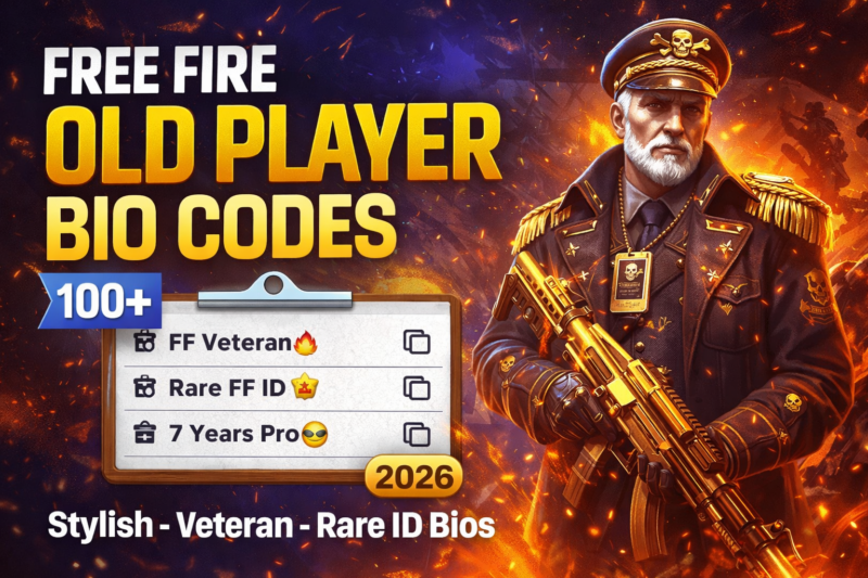 Free Fire Old Player Bio Code (2026) – 100+ Stylish Veteran & Rare ID Bios