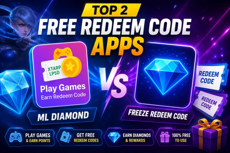 Top 2 Free Redeem Code Apps – ML Diamond & Freeze Redeem Code (2026)